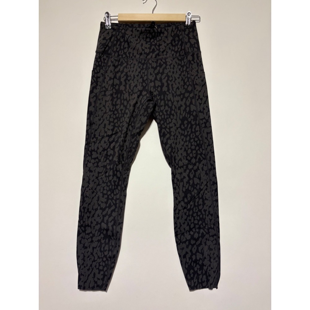 Varley Women Size S Black Gray Camo High Rise Crop Leggings